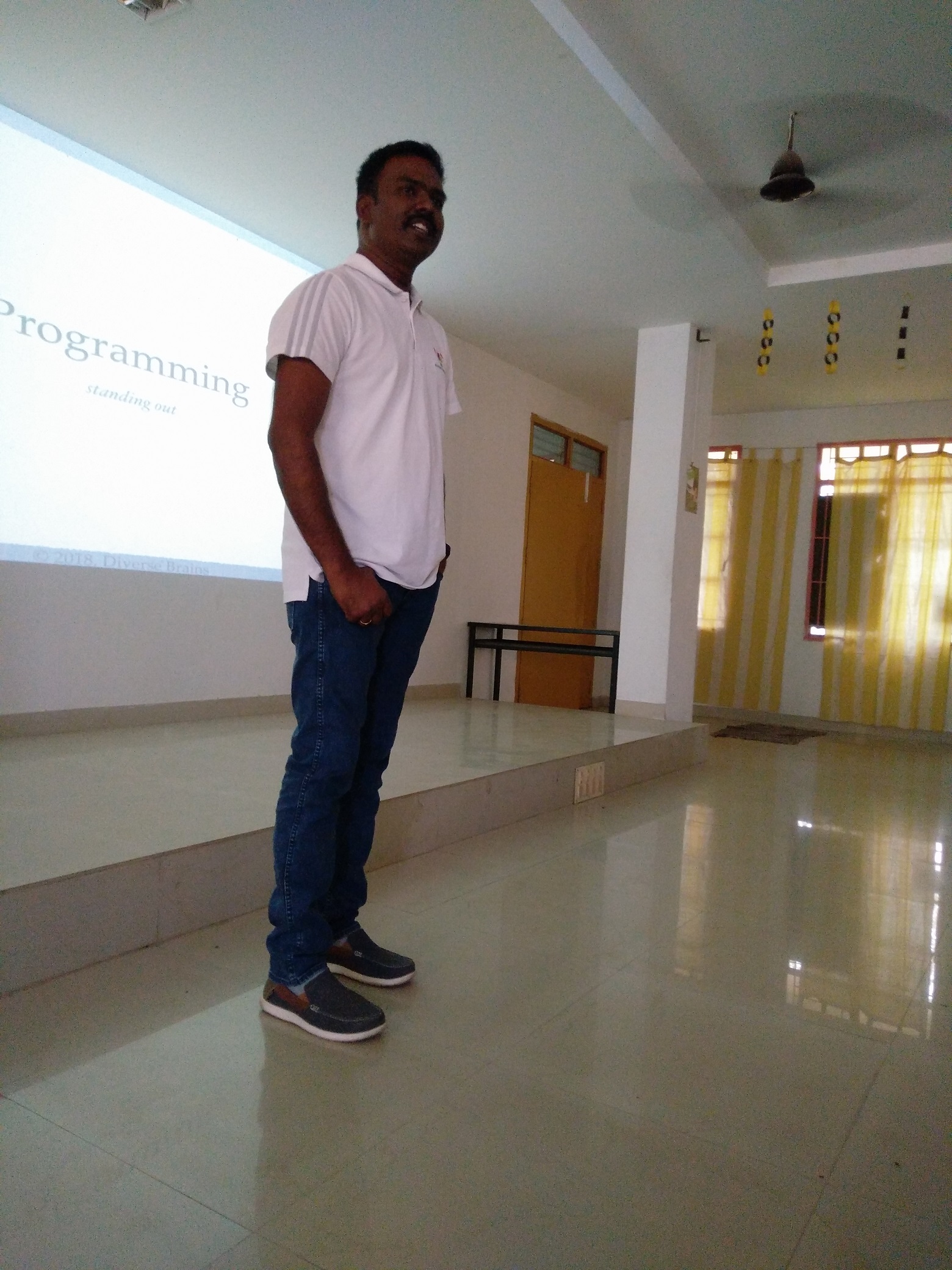 Elevate Excel 2018, Train the Tutors, session by Godwin Stanislaus about IT Industry Programming best practices