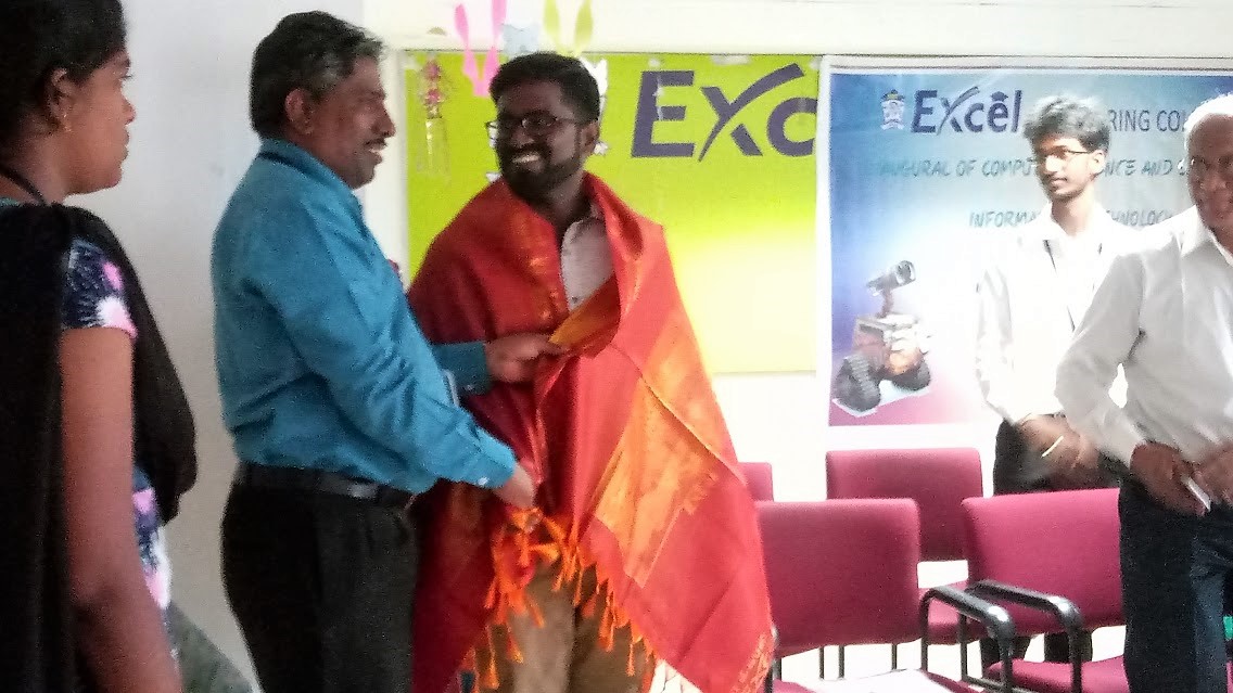 Excel Engineering College - Horcrux - Computer Science - Felicitation - 04 July 2017 - Sathish Lohadhas