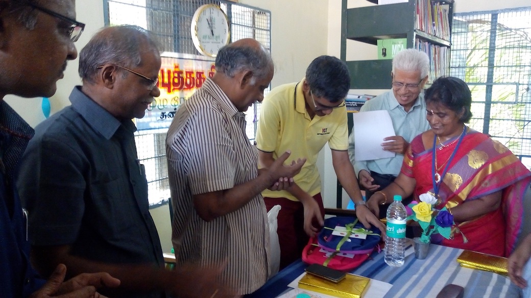 World Book Day 2018 Event Winners Prize Distribution Ceremony; Ananth Sivagnanam seen representing Diverse Brains
