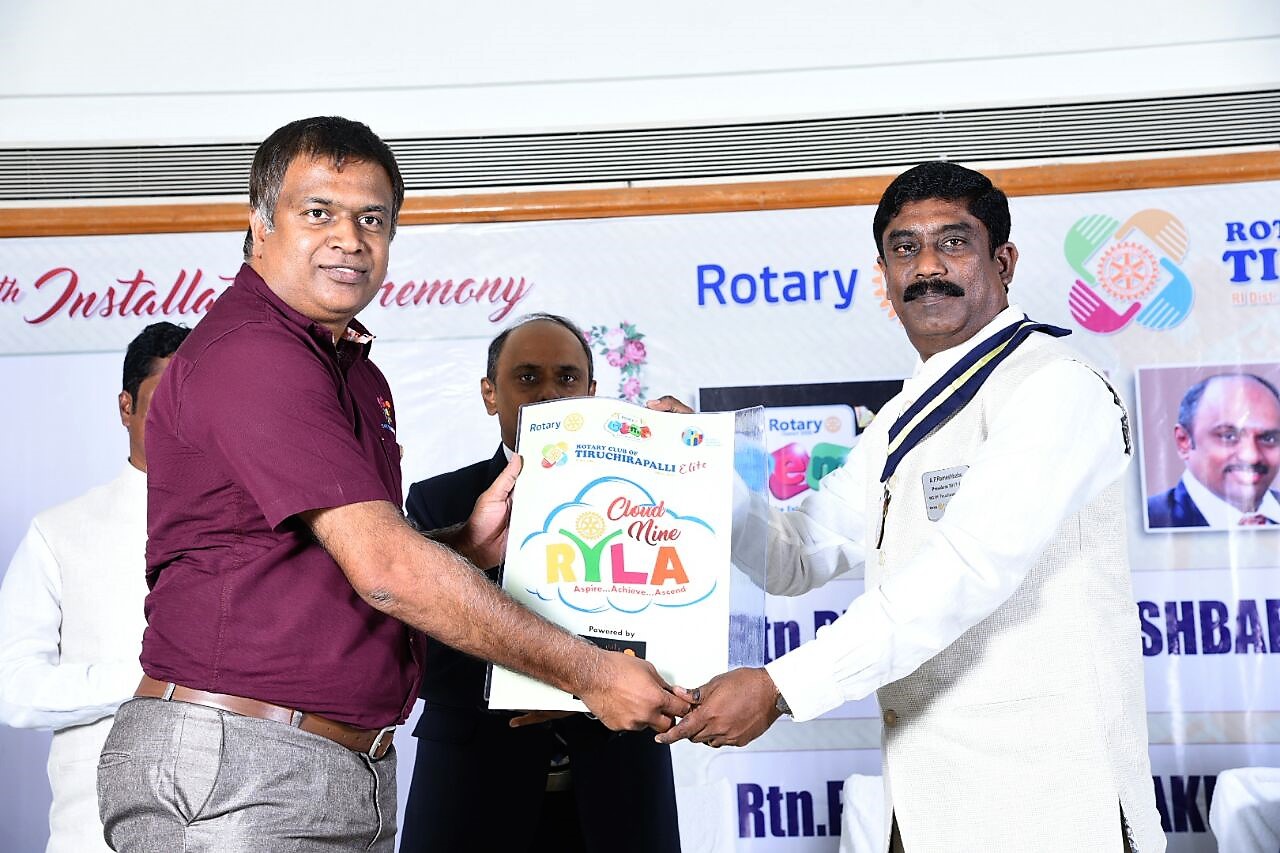 Rotary Club of Tiruchirapalli Elite - RYLA MoU on 01 July 2017 - Sambasivam Sathyamoorthy