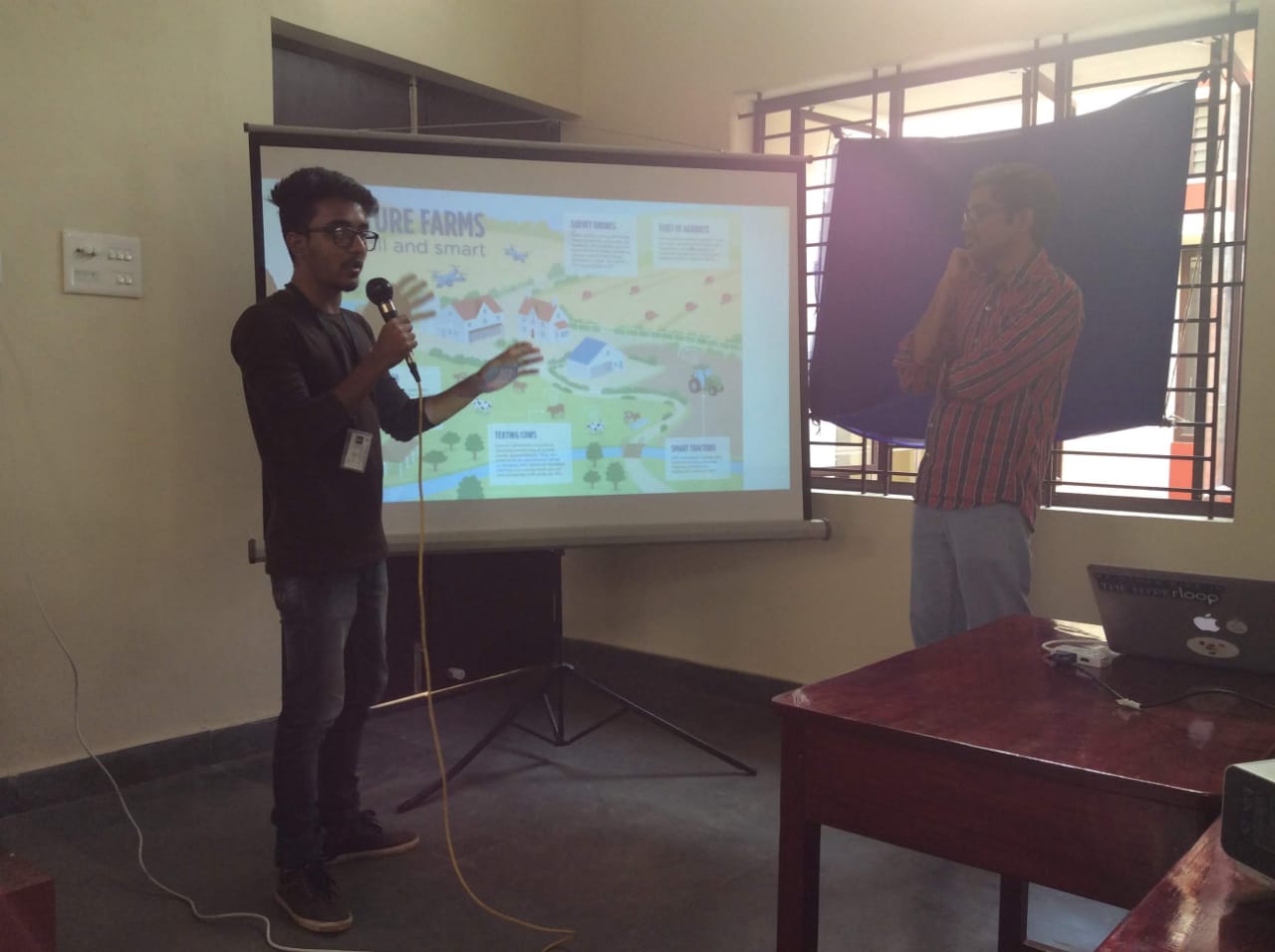 Enthusiastic MCC student deciphering a smart farm utilizing IoT ideas with Ananth Sivagnanam